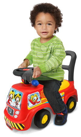 Odrážadlá so zvukom - Odrážadlo hasičské auto Mickey Fire Truck Kiddieland - 3