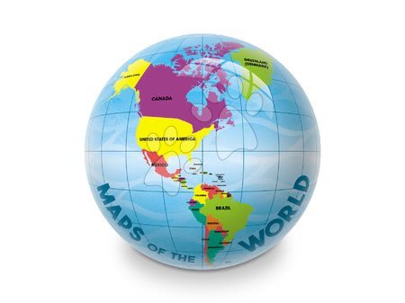 Rozprávkové lopty - Gumová lopta Mapa sveta Mappa Geo Mondo - 2