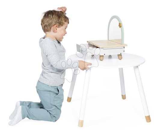 Детска козметична тоалетка - Дървена козметична масичка Еднорог Small Dressing Table Unicorn Janod - 8