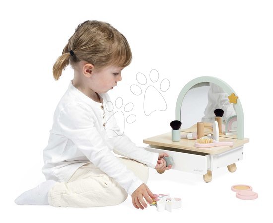 Детска козметична тоалетка - Дървена козметична масичка Еднорог Small Dressing Table Unicorn Janod - 10