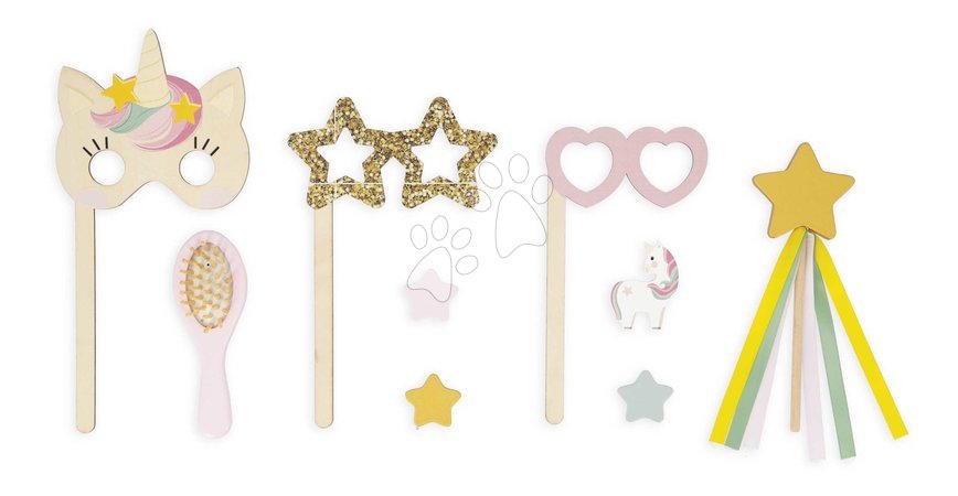 Детска козметична тоалетка - Дървена козметична масичка Еднорог Dressing Table Unicorn Janod - 3