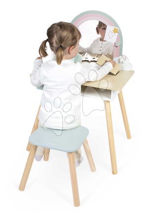 Детска козметична тоалетка - Дървена козметична масичка Еднорог Dressing Table Unicorn Janod - 5