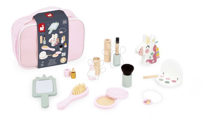 Toaletki dziecięce - Kozmetický kufrík Jednorožec Vanity Suitcase Unicorn Janod - 2
