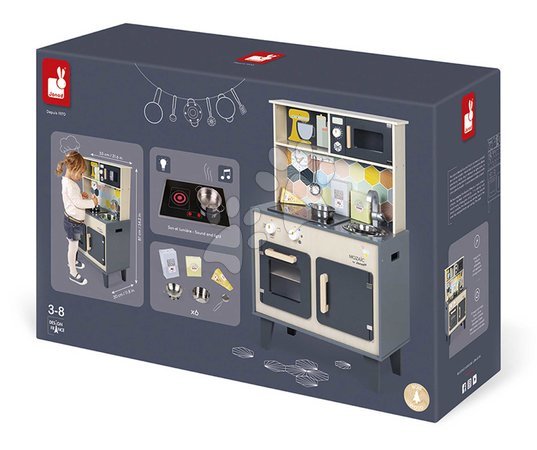 Lesene kuhinje - Drevená kuchynka Mozaic Big Cooker Janod - 10