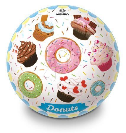 Dětské míče - Gumový pohádkový míč Donuts a Ice Cream Mondo