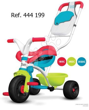 Tříkolky od 10 měsíců - Tříkolka Be Move Confort Pop Smoby - 1