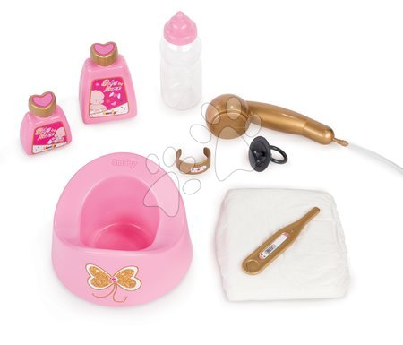Babacenter - Szett pelenkázó asztal játékbabának Baby Nurse Szívecske Smoby - 5