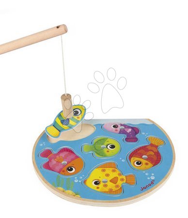 Holzpuzzle und Baukits - Holzpuzzle Angelspiel Speedy Fish Puzzle Janod - 2