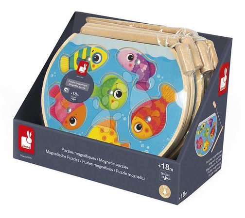 Holzpuzzle und Baukits - Holzpuzzle Angelspiel Speedy Fish Puzzle Janod - 6