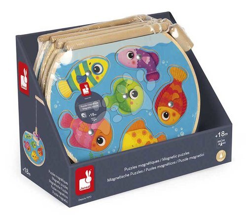 Holzpuzzle und Baukits - Holzpuzzle Angelspiel Speedy Fish Puzzle Janod - 7