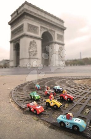 Autíčka  - Dřevěné auto Roadster Story Racing Janod - 4