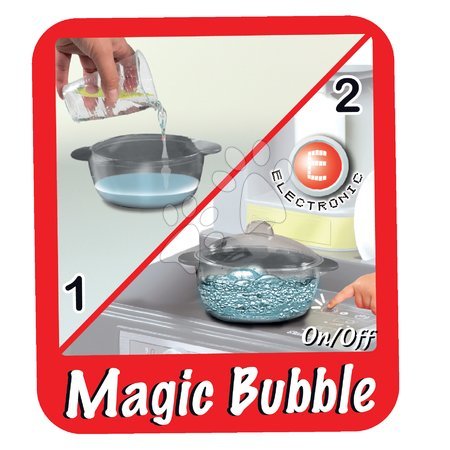 Kuchyňky pro děti sety - Set kuchyňka Tefal French Touch Bublinky Smoby - 18