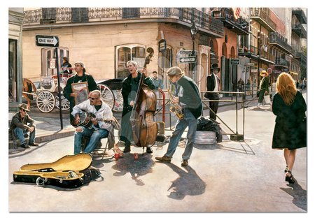 Puzzle cu 1500 de bucăți - Puzzle Stradă în New Orleans Educa - 1