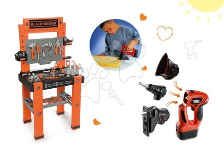 Set bancă de lucru Black+Decker Smoby