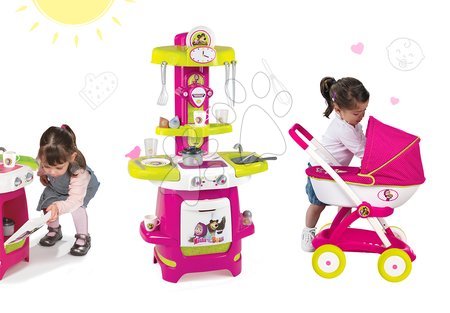 Kinderwagen für Puppen Sets - Set Puppenwagen Mascha und der Bär Smoby - 12
