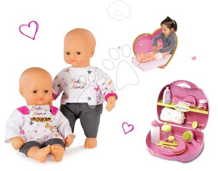 Lutke s dodacima setovi - Set lutka Baby Nurse Zlatna edicija Smoby