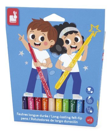 Crtanje i slikanje - Fixky Long-Lasting Felt-Tip Pens Janod - 4