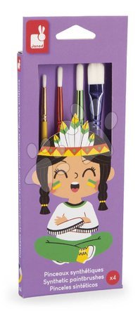 Crtanje i slikanje - Sada štetcov na výtvarnú výchovu Synthetic Paintbrushes Kit Janod - 7