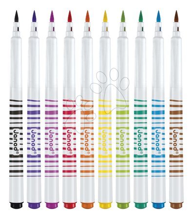 Crtanje i slikanje - Fixky s mäkkým hrotom Brush Felt-tip Pens Janod