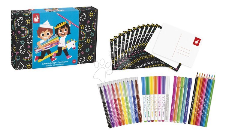 Crtanje i slikanje - Výtvarný kufrík Coloring Box Janod_1