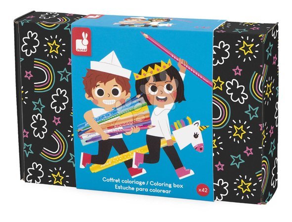 Crtanje i slikanje - Výtvarný kufrík Coloring Box Janod - 2