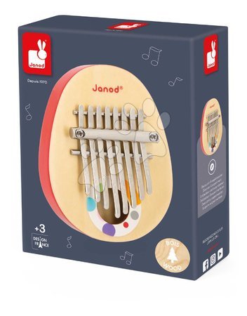 Instrumente de jucărie din lemn - Instrument muzical din lemn kalimba Confetti Janod - 4