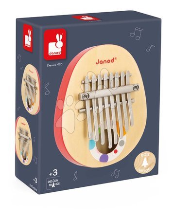 Instrumente de jucărie din lemn - Instrument muzical din lemn kalimba Confetti Janod - 5