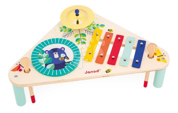 Instrumente de jucărie din lemn - Măsuță muzicală din lemn Musical Table Gioia Janod - 2