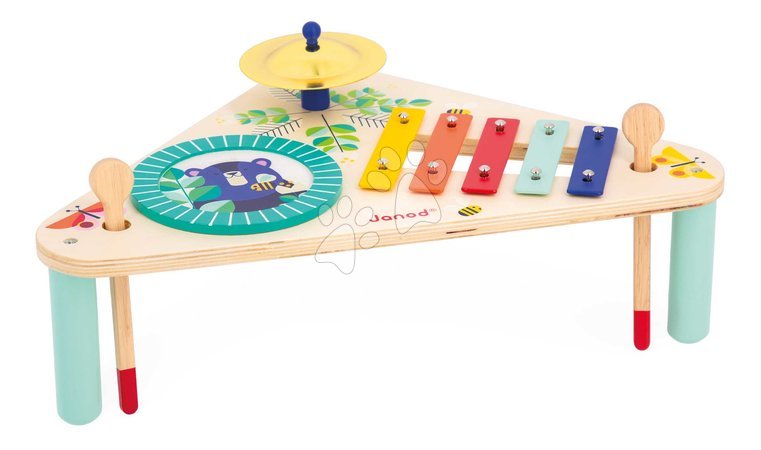 Instrumente de jucărie din lemn - Măsuță muzicală din lemn Musical Table Gioia Janod - 7