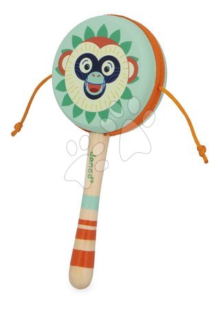 Black Friday from manufacturer Janod | Stran 12 - Drevený hudobný nástroj ručný bubienok Monkey Hand Drum Gioia Janod
