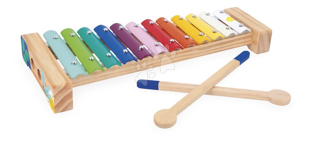 Dřevěné hudební nástroje - Drevený xylofón Xylophone Gioia Janod - 1