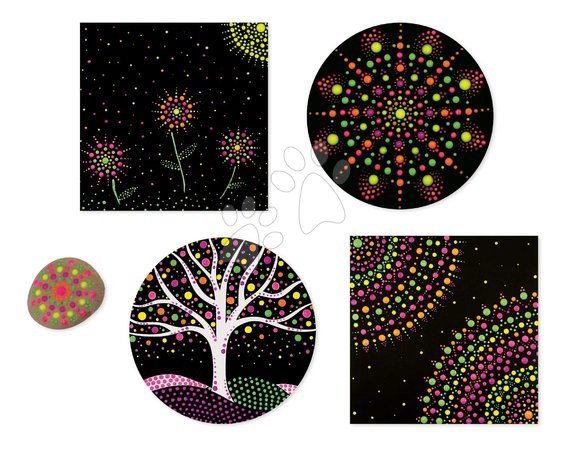 Рисуване и боядисване - Maxi kreatívna sada Maľovanie bodkami Dots Painting Atelier Janod