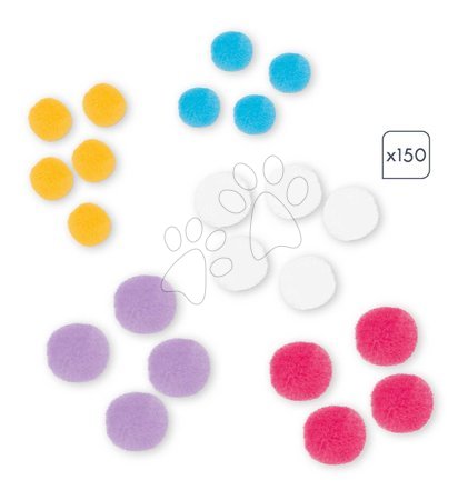 Ръчни работи и творчество - Макси креативен комплект пискюли My Arts&Crafts Pompoms Atelier Janod - 4