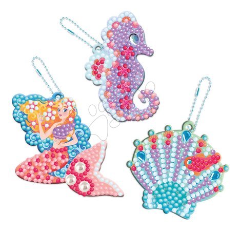 Ръчни работи и творчество - Миди креативен комплект Магически океан Magic Ocean Diamond Key Rings Atelier Janod - 4