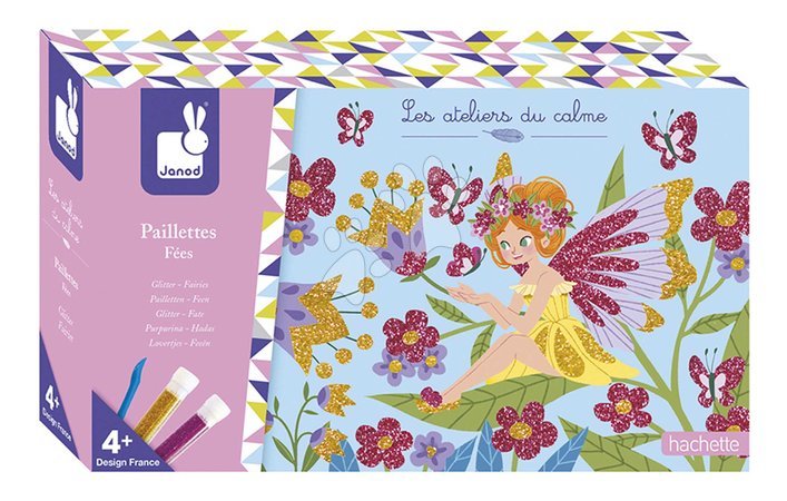 Ръчни работи и творчество - Midi креативен комплект цветен пясък Феички Glitter Fairies Atelier Janod - 8