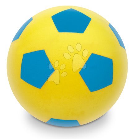 Igračke za djecu od 2 do 3 godine - MONDO 7851 Penová lopta futbal červená, modrá, čierna 14 cm_1