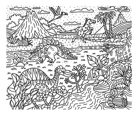 Рисуване и боядисване - Maxi креативен комплект Рисуване Динозавър Magic Painting Dinosaur Atelier Janod - 9