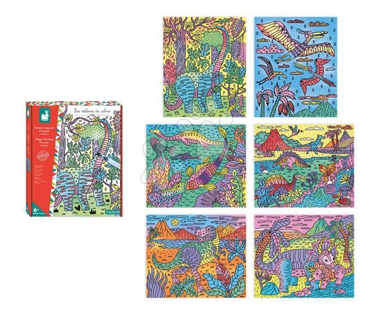 Рисуване и боядисване - Maxi креативен комплект Рисуване Динозавър Magic Painting Dinosaur Atelier Janod - 17