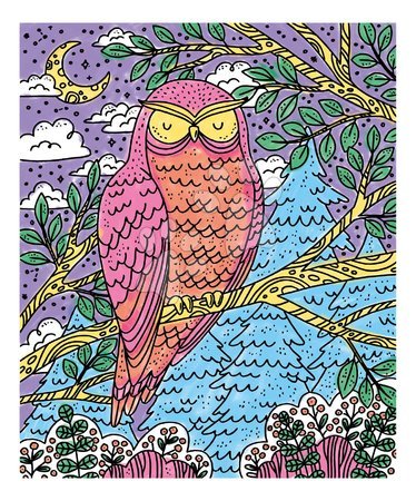 Рисуване и боядисване - Maxi креативен комплект Рисуване Горски животни Magic Painting Forest Atelier Janod - 6