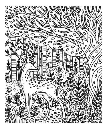 Рисуване и боядисване - Maxi креативен комплект Рисуване Горски животни Magic Painting Forest Atelier Janod - 15