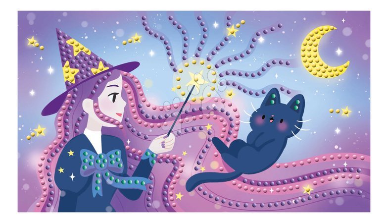 Ръчни работи и творчество - Midi креативен комплект блестящи картинки Магия Мини Рейнстоунс Магия Ателие Жанод - 4
