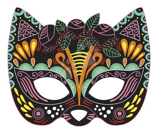 Ruční práce a tvoření - Mini kreatívna sada Party Masky Scratch Art Party Masks Atelier Janod - 2