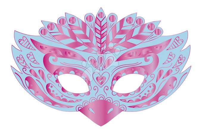 Ruční práce a tvoření - Mini kreatívna sada Party Masky Scratch Art Party Masks Atelier Janod - 3