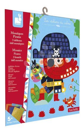 Ръчни работи и творчество - Мини креативен комплект Мозайка Пирати Mosaics Pirates Atelier Janod - 13