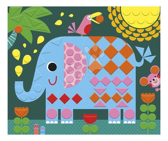 Ръчни работи и творчество - Мини творчески комплект Мозайка Животни Mosaics Animals Atelier Janod - 2