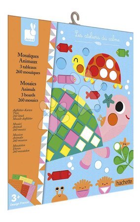 Ръчни работи и творчество - Мини творчески комплект Мозайка Животни Mosaics Animals Atelier Janod - 14