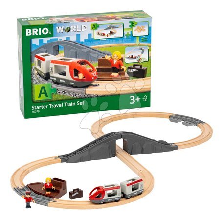 Holzeisenbahnen BRIO - Drevená vláčikodráha Štartovacia súprava Starter Travel Train Set BRIO_1