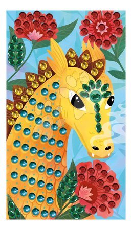 Prace ręczne i tworzenie - Midi kreatívna sada Obrázky s flitrami Draky Sequins to Stick Dragons Atelier Janod - 3