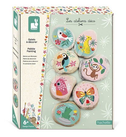Kreslení a malování - Maxi kreatívna sada Maľované kamene Pebble Painting Atelier Janod - 6