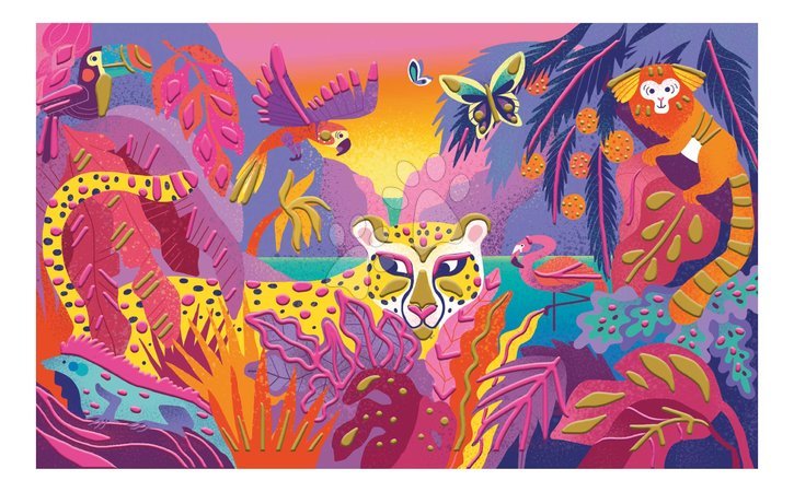 Рисуване и боядисване - Midi креативен комплект 3D рисуване Джунгла 3D Painting Jungle Atelier Janod - 3